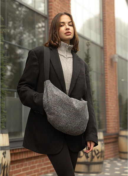 Жіноча сумка тканева сіра