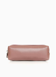 Жіноча біла косметичка  SSH рожева