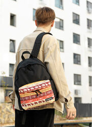 Чоловічий рюкзак тканевий з принтом Africa