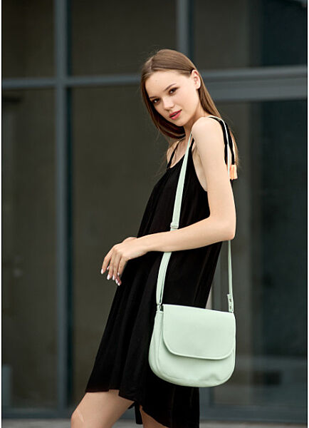 Жіноча сумочка шкіра еко мята