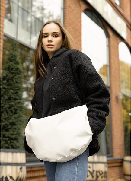 Жіноча сумка хобо  Dolly  біла