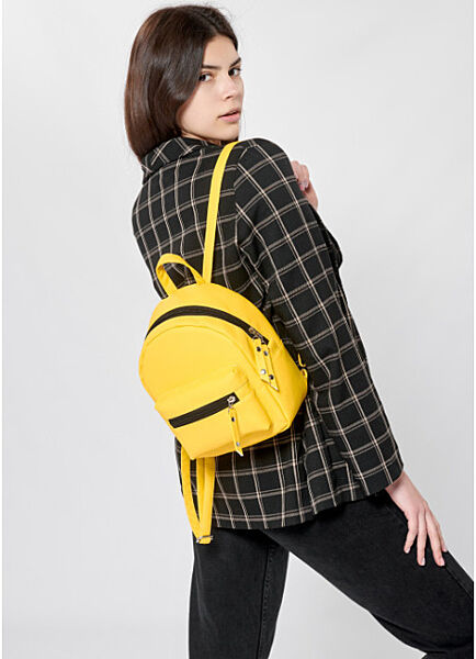 Рюкзак шкіра еко SSH жовтий