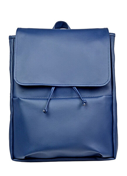 Рюкзак еко шкіра LEN темно-синій