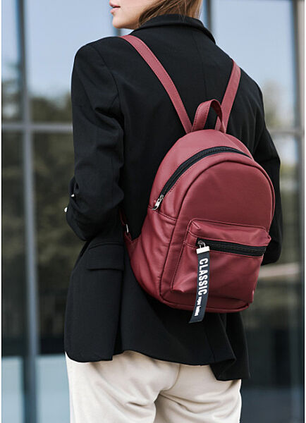 Рюкзак шкіра еко MSTa бордо