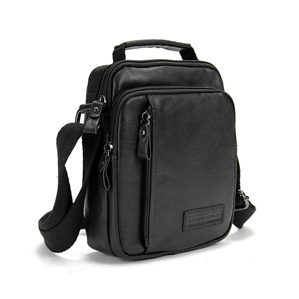 Месенджер чорний шкіряний 79107A