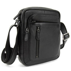 Шкіряна сумка через плече в чорному кольорі 710955A