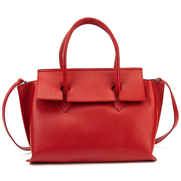 Шкіряна сумка середніх розмірів колір червоний Італія 776222R