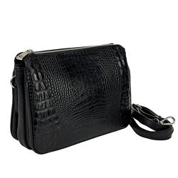 Жіноча каркасна сумочка з тісненням під репітилію Італія 79871A