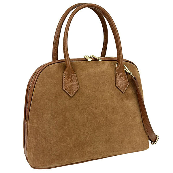 Жіноча замшева каркасна сумка Італія 73015C