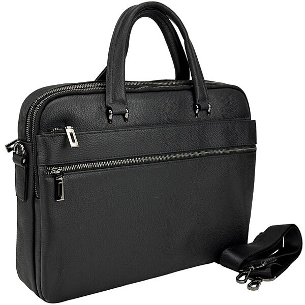 Чоловіча шкіряна сумка для документів на два відділи 7252311A