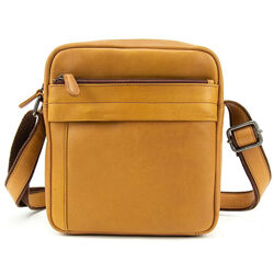 Шкіряна сумка через плече в коричневому кольорі 79885C