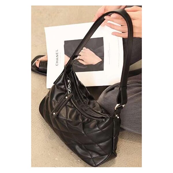 Жіноча шкіряна сумочка стьобана 76838A