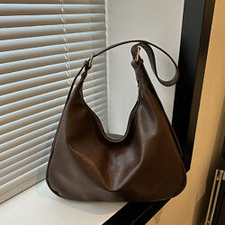 Шоппер великий із еко-шкіри темно-коричневий 74-6495DB