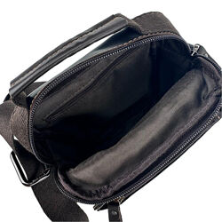 Месенджер з гладкої шкіри коричневого кольору 79108-1DB