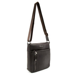 Чоловіча сумка через плече шкіра натуральна коричнева 717629C