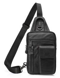 Сумка через плече чоловіча714777 Чорна