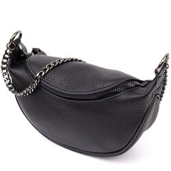 Сумка клатч з ланцюжком720409 Чорна