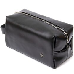 Чоловічий шкіряний несесер 711417 Чорний