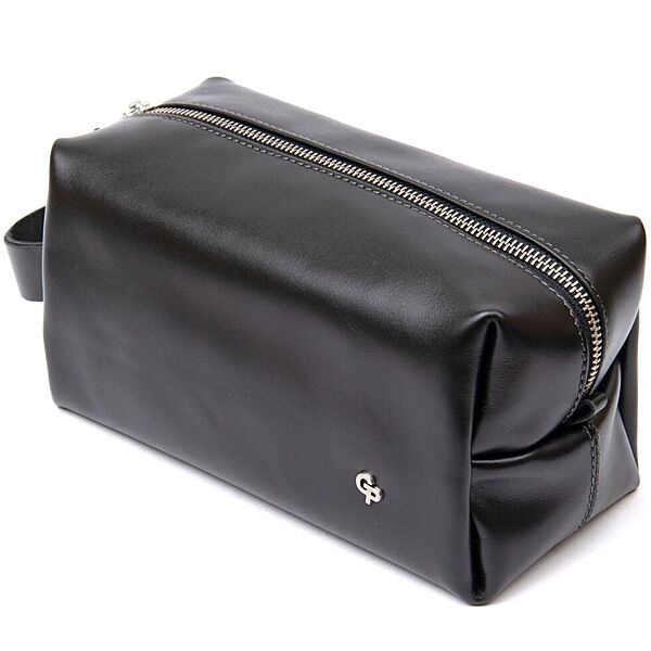 Чоловічий шкіряний несесер 711417 Чорний