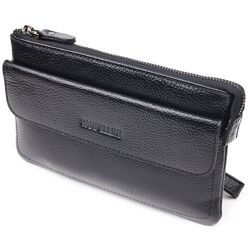 Стильний клатч для чоловіків із натуральної шкіри 721546 Чорний