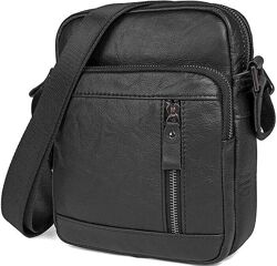 Сумка714527 з натуральної шкіри Чорна