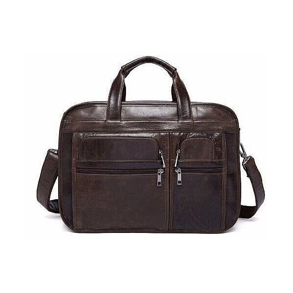 Сумка для ноутбуку з натуральної шкіри714870 Коричнева