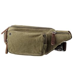 Сумка поясна текстильна720174 Оливкова