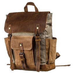 Зручний рюкзак з кишенями canvas720111 Сірий