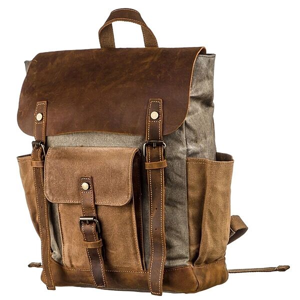 Зручний рюкзак з кишенями canvas720111 Сірий