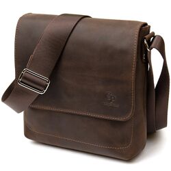 Чоловіча сумка-месенджер 711432 Коричневий