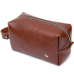 Чоловічий несесер з натуральної шкіри 711416 Коричневий