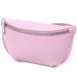 Шкіряна практична жіноча бананка 716376 Ліловий.