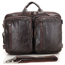 Сумка чоловіча714106 трансформер Коричнева