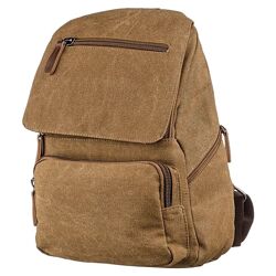 Компактний жіночий текстильний рюкзак720196 Коричневий