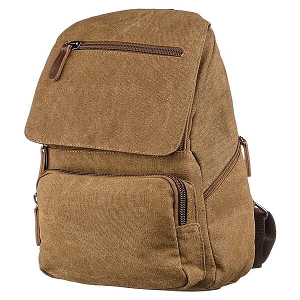 Компактний жіночий текстильний рюкзак720196 Коричневий