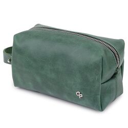 Шкіряна косметичка унісекс 711572 Зелений