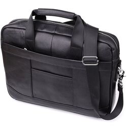 Діловий портфель для чоловіків із натуральної шкіри723039 Чорний