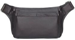 Сумка поясна шкіряна714972 Коричнева