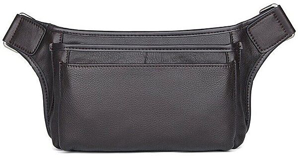 Сумка поясна шкіряна714972 Коричнева