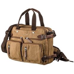 Сумка-трансформер текстильна велика720152 Пісочна