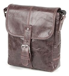 Сумка 700855 з натуральної шкіри Коричнева