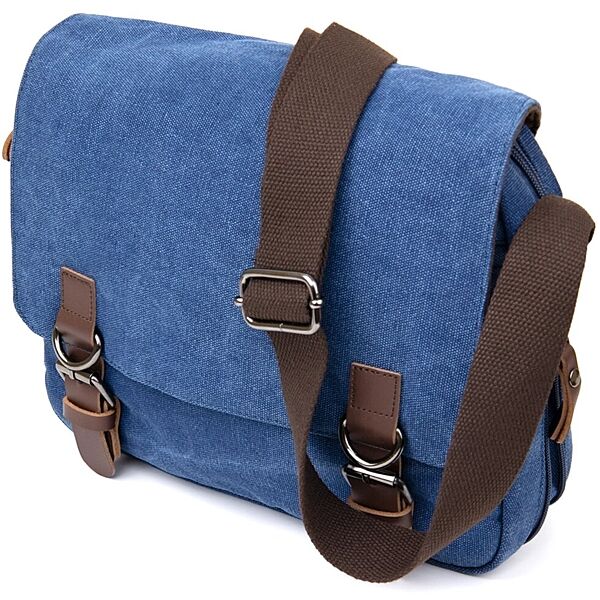 Сумка почтальонка текстильна720606 Синя