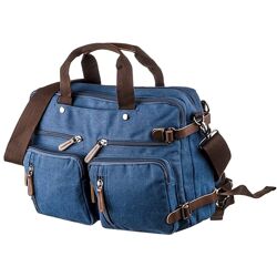 Сумка-трансформер текстильна велика720153 Синя