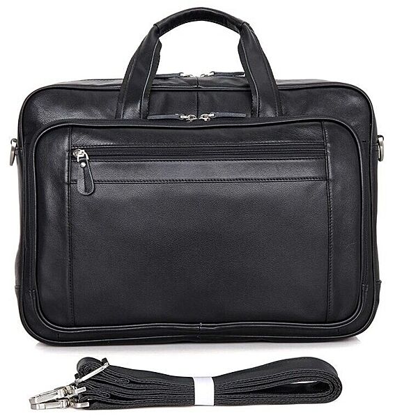 Сумка чоловіча714398 для ноутбука 17 дюймів Чорна