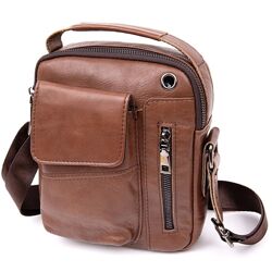 Мессенджер з отвором для навушників чоловічий720414 Коричневий