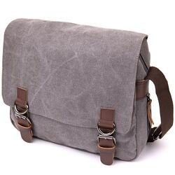 Сумка почтальонка текстильна720605 Сіра