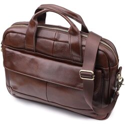 Портфель для чоловіків із натуральної шкіри723040 Коричневий