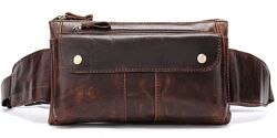 Поясна cумка чоловіча 714815 Коричнева