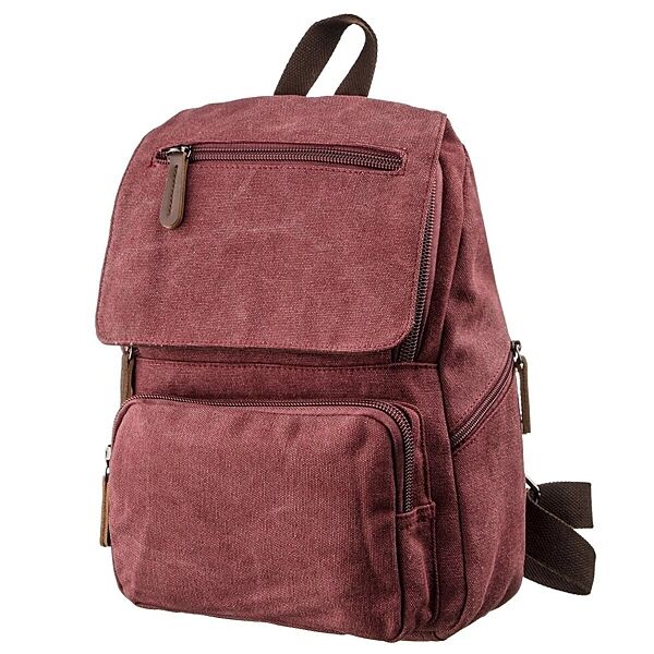 Компактний жіночий текстильний рюкзак720195 Малиновий
