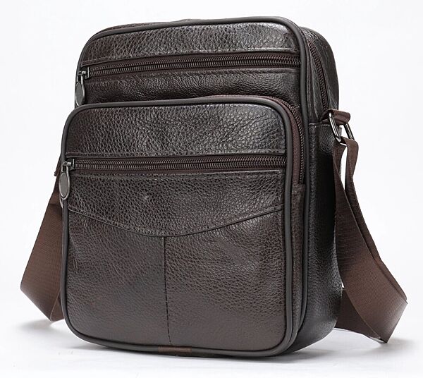 Мессенджер чоловічий шкіряний 203467Коричневий